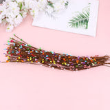 100 PCS Artificial Pussy Willow Branches Realistic Artificial Willow Stems For Party Home Wedding Deco Multicolor
