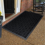45×75 cm Non-Slip Door Mat Entrance Mat Black
