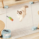 Interactive Automatic Cat Toy Moving Toy for Bored Cats Blue