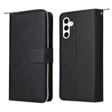 Leather Wallet Flip Case Compatible With Samsung S26 Series Black