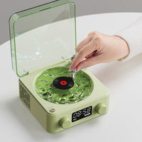 Wireless Waves Vinyl Player Mini Bluetooth Speaker Vinyl Record Player Green