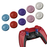 10 PCS TPU Thumb Grip Caps for PS4 and PS5 Controller Joysticks Multicolor