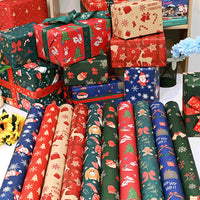 10 Sheets Christmas Wrapping Paper Xmas Present Wrap Paper