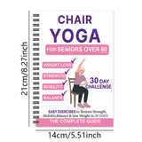 Chair Yoga Notebook for Seniors Strength Balance & Wellness Exercises White