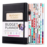 Monthly Budget Planner with Expense Tracker Notebook Undated Bill Organizer Account Book Black