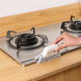 2-in-1 Window Rail Cleaning Tool Track Cleaning Brush Gap Groove Sliding Cleaner with Scraper