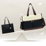 Insulated Lunch Tote Bag with Compartment Perfect for Travel and Leisure Beige