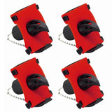 4Pcs Bottle Opener Innovative Can Beer Opener with Built-in Funnel Red