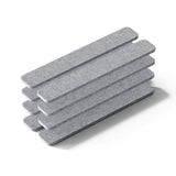 8 PCS Self Adhesive Felt Display Strips with 35 Push Pins for Wall Decor Light Gray