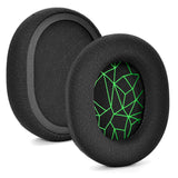 Replacement Cushion Ear Pads Compatible With Steel Series Arctis 1 3 5 7 9 Pro Gaming Headset Green Grid Pattern