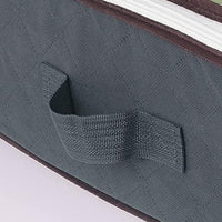 2 Pack Under Bed Zipper Storage Containers 90L Collapsible Closet Organizer Bins with Clear Window Grey