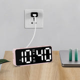 Small Digital Alarm Clock with 5 Dimmers & 5 Alarm Volumes Pink