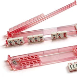 Non-Slip Mahjong Racks with Pushers Gift Ready Mahjong Gifts Red