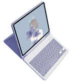 Wireless Bluetooth Keyboard with Keyboard Case and Mouse Compatible with iPad 11 (A16) 2025 And 10th 10.9(2022) Purple