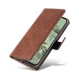 Snap-Lock Flip Cover Wallet Case for Pixel 10 and 10 Pro Flip Cover Coffee