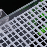 8 PCS Plastic Aquarium Grid Divider Set for Fish Tanks and Breeding White