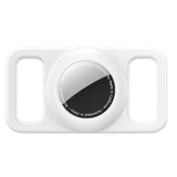 2PCS Waterproof Silicone Dog Collar Holder for Apple AirTag White