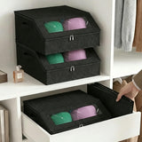 Stackable Hat Storage for Baseball Caps Holds up to 30 Caps Hat Organizer for Closet Black