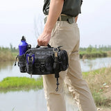Fishing Tackle Bags Single Shoulder Crossbody Bag Waist Pack Fish Lures Gear Bag Green