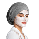Adjustable Hair Cap for Curly Hair Braid Sleep Cap for Sleeping Women Men Gray