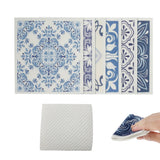 6Pcs Super Absorbent Reusable Kitchen Dishcloths Towels Style 1