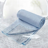 Hot Yoga Towel Microfiber Anti-Slip Mat Towel Blue