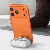 Case Cover for AirPods 4 Case Cover with Pressable Button Safety Lock & Phone Stand Clear White