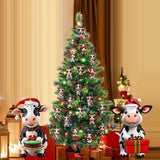 Christmas Cow Advent Calendar – 24-Day Blind Box Ornaments Set for Tree Style 3