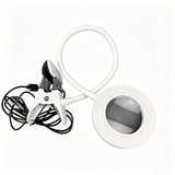5X Magnifying Glass with LED Light 3 Color Modes Adjustable Desk Magnifier with Clip for Reading Crafts White