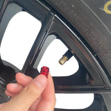 24Pcs Car Tire Valve Stem Caps Universal Air Caps Cover for Auto Bike Trucks Motorcycles Red