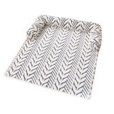 Thick Plush Dog Bed Mats with Neck Head Support for Small and Medium Dogs Cats Gray