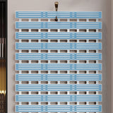 Shower Mat Non Slip Bathtub Mat with Suction Cups and Drain Holes Bath Mat for Bathroom Kitchen Wet Floor Blue