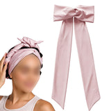 Heatless Curling Headband Bow Shaped with Flexible Styling Wires Pink