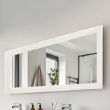 Border Peel &Stick Wood Grain Wallpaper Border Removable Waterproof Bathroom Sticker White