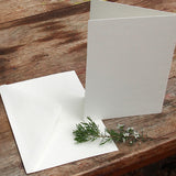 20 Sets Blank Cards with Self Seal Envelopes for Greetings White