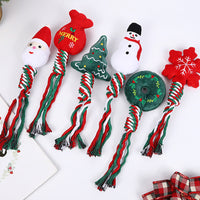 6pcs Christmas Pet Dog Chew Toys Braided Rope Pet Toys