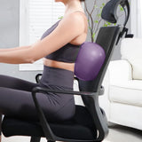 Small Exercise Ball 9 Inch Mini Pilates Ball Anti Burst and Slip Resistant Mini Yoga Ball for Stability Fitness Purple