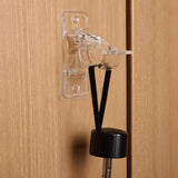 4PCS Self Adhesive Curtain Rod Bracket Universal Plastic Curtain Rod Holders for Bathroom Bedroom Kitchen Transparent