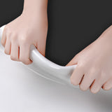 Flexible Silicone Mouse Pad Smooth Water Resistant Desk Mat with Non-Slip Base for Office Home Black