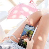 Universal Phone Umbrell for Beach Pool Accessories Travel Vacation Essentials Pink