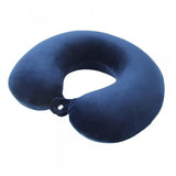 Travel Neck Pillow Memory Foam U Shaped Pillow for Flights Road Trips Office Navy