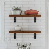 2Pcs 90 Degree Folding Shelf Brackets Shelf Black