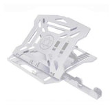 2 in 1 Adjustable Laptop Stand with Phone Holder Foldable Cooling Computer Stand White