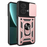 Case and Tempered Glass Screen Protector Set Compatible With Moto G86 Power Rose Gold