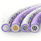 6 Sections Adjustable Fitness Hula Hoop Detachable Home Exercise For Adults Purple