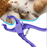 Auxiliary Tool for Attaching Sewing Eyes Knitting Tool Purple