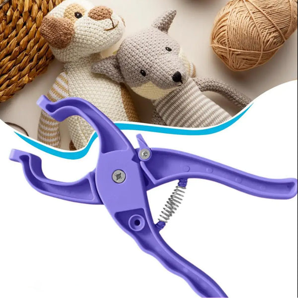 Auxiliary Tool for Attaching Sewing Eyes Knitting Tool Purple