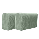 2PCS Universal Chair Arm Protector Covers for Furniture Light Green