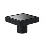 Square Shower Drain with Filter Detachable Stainless Steel Floor Drain for Shower Bathroom Black