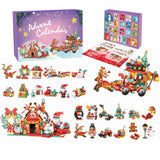 24 Days Christmas Advent Calendar Kids Building Blocks Playsets Blind Box Xmas Surprise Style 2
